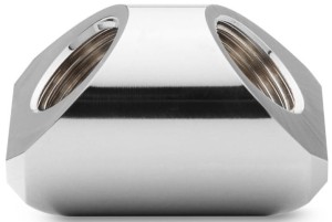 EK-Quantum Torque Static FF 90° niklowany – kątowy adapter G1/4" żeński-żeński do chłodzenia cieczą