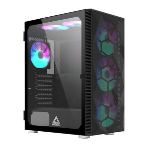  Montech X3 Mesh Black – czarna obudowa ATX Mid‑Tower z mesh frontem, podwójnym szkłem i 6 × RGB