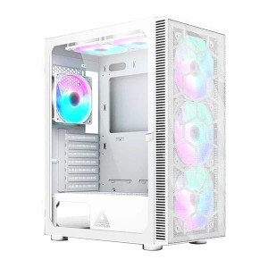  Montech X3 Mesh White – Obudowa ATX z 6 wentylatorami RGB i panelem mesh (biała)