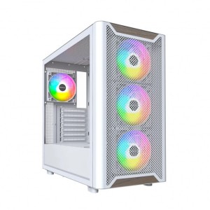  Montech XR Wood White – biała obudowa ATX z orzechowym frontem i 4× 120 mm ARGB PWM