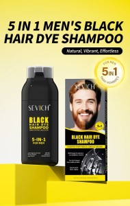 Sevich 250 ml Naturalny Szampon Koloryzujący – Czarny Kolor Włosów i Brody z Imbirem