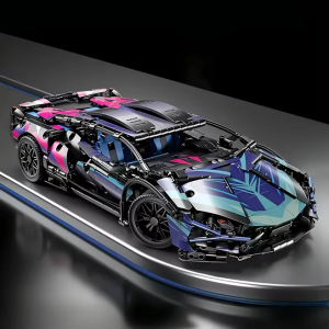 Klocki Konstrukcyjne Cyber Sport Car 1690 el. – Model Supersamochodu DIY