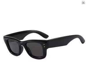 Okulary przeciwsłoneczne JNPCXI Square UV400 czarne gradientowe unisex