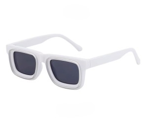 Okulary przeciwsłoneczne Super Vision prostokątne UV400 White Grey unisex