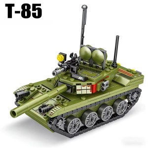 Klocki konstrukcyjne Wojskowy Czołg T-85 Military Tank 300+ elementów
