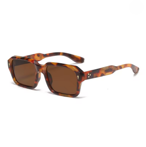 VABBON 9013 Brown – Męskie retro okulary przeciwsłoneczne z filtrem UV400 Brązowe