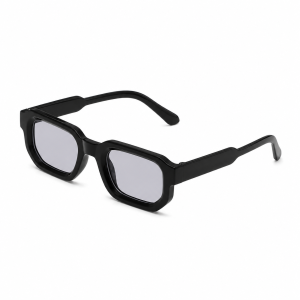 Luksusowe Prostokątne Okulary Przeciwsłoneczne Unisex Modowe Czarne