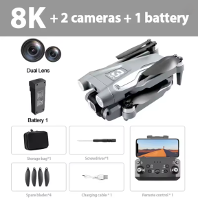 Dron Z908 Pro Max 8K Dwie Kamery WiFi FPV Silnik Bezszczotkowym Akumulator