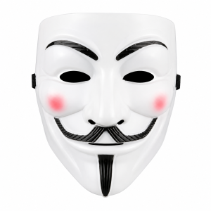 Maska Guy Fawkes Anonymous V Vendetta Halloween Karnawał Cosplay Biała