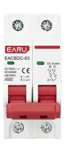 Wyłącznik nadprądowy fotowoltaiczny 2P DC 1000V 32A – zabezpieczenie MCB do systemów PV