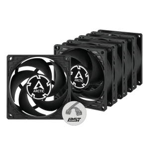 Arctic P8 PWM PST Value Pack Wentylator 80mm Czarny 5szt.