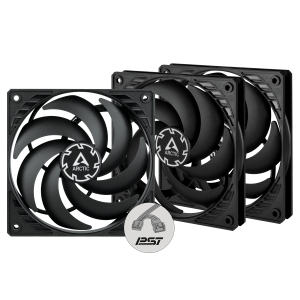 Arctic P12 Slim PWM PST 3szt Wentylatory komputerowe