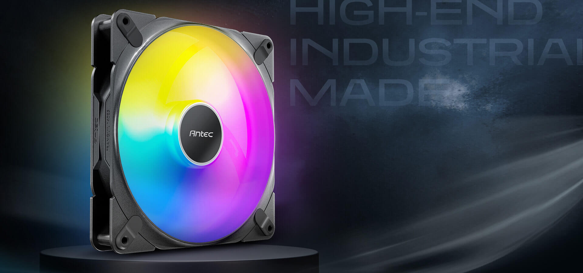 Antec Tranquil 140mm PWM ARGB Black - widok z przodu