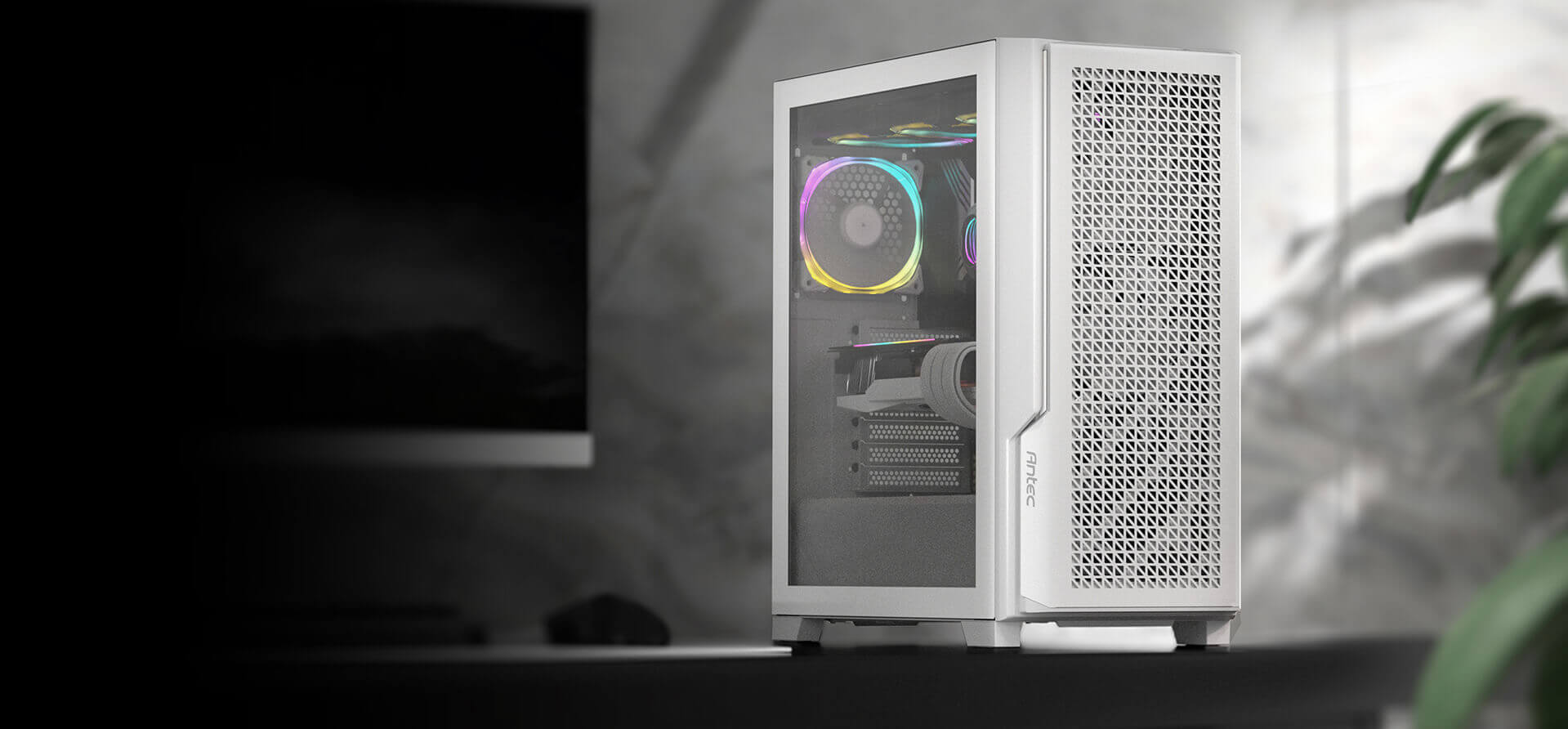 Mid-Tower E-ATX Gaming Case - P20C White