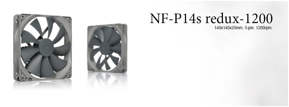 Zbliżenie wentylatora Noctua NF-P14s redux-1200