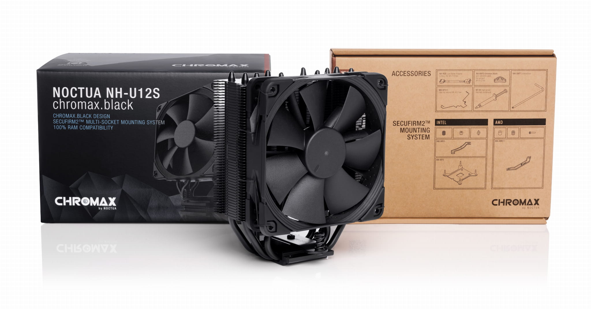 Noctua NH-U12S chromax.black chłodzenie CPU