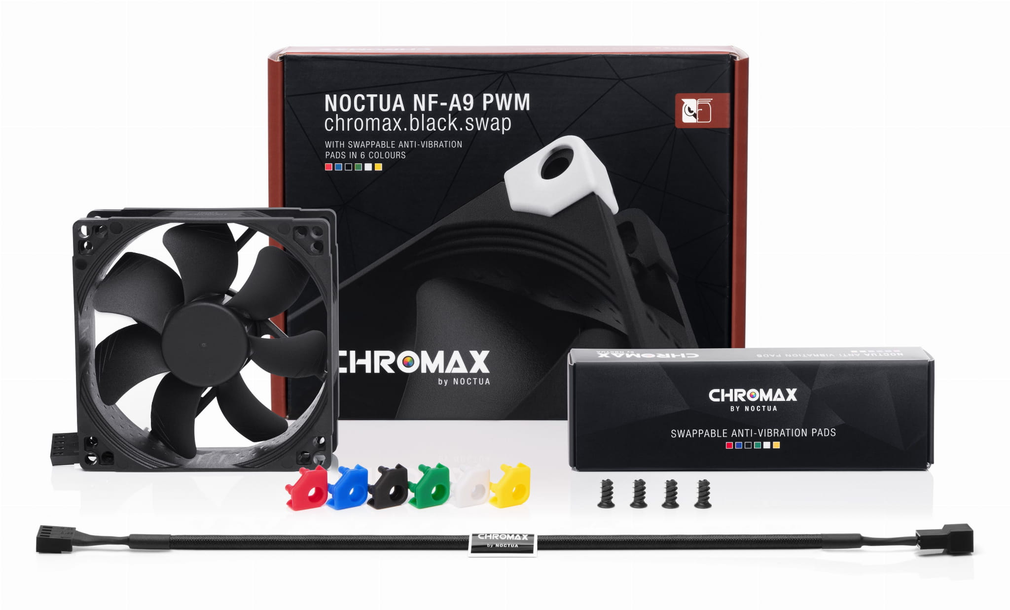 Noctua NF-A9 chromax akcesoria kolorystyczne