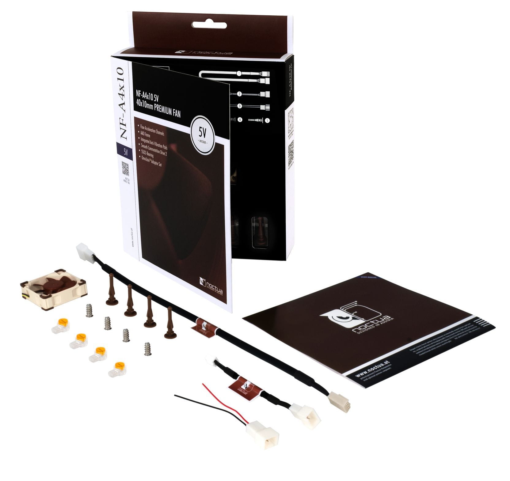 Noctua NF-A4x10 5V FLX zestaw akcesoriów