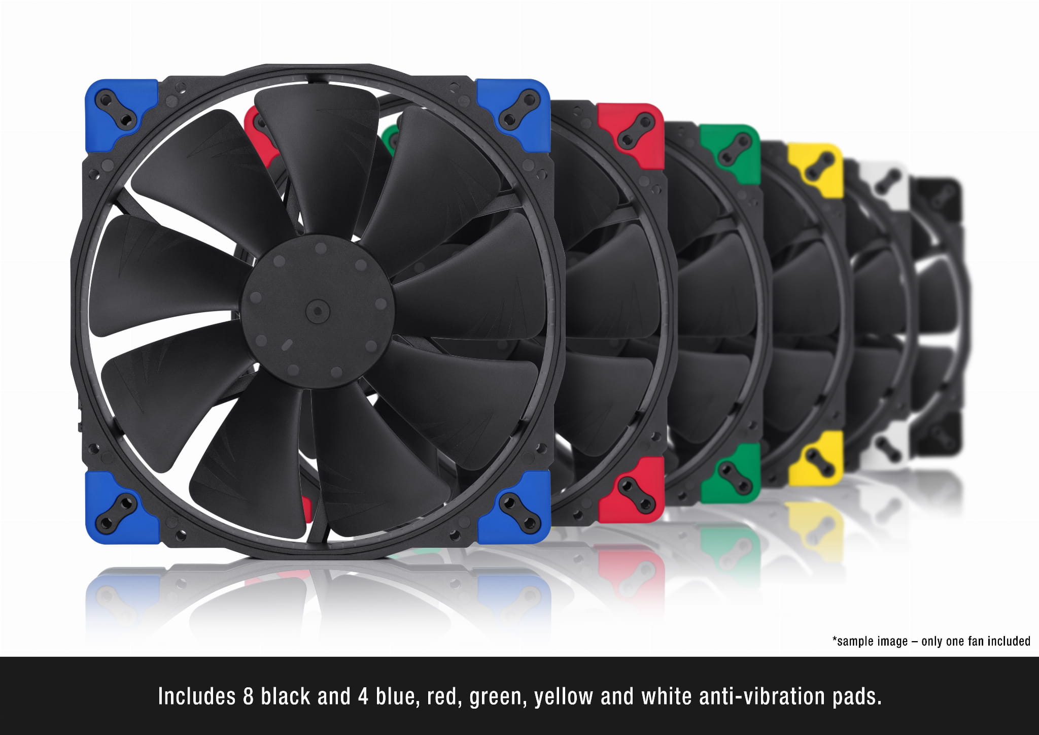 Noctua NF-A20 PWM CH.BK.S podkładki kolorowe