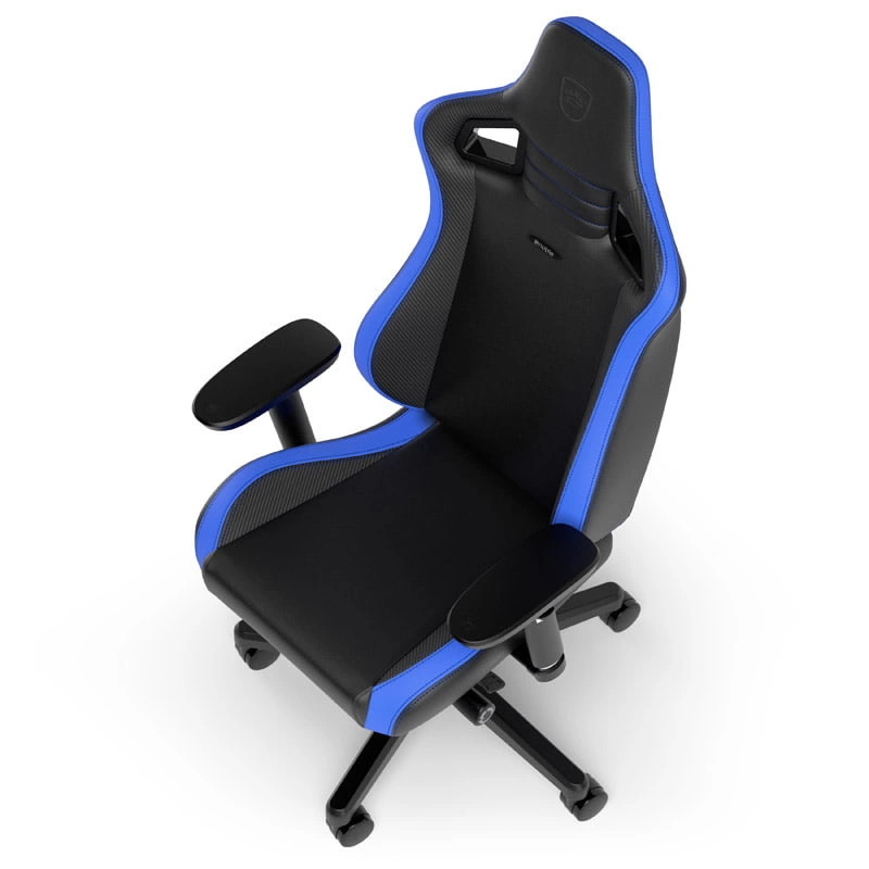 noblechairs EPIC Compact Black/Carbon/Blue skóra