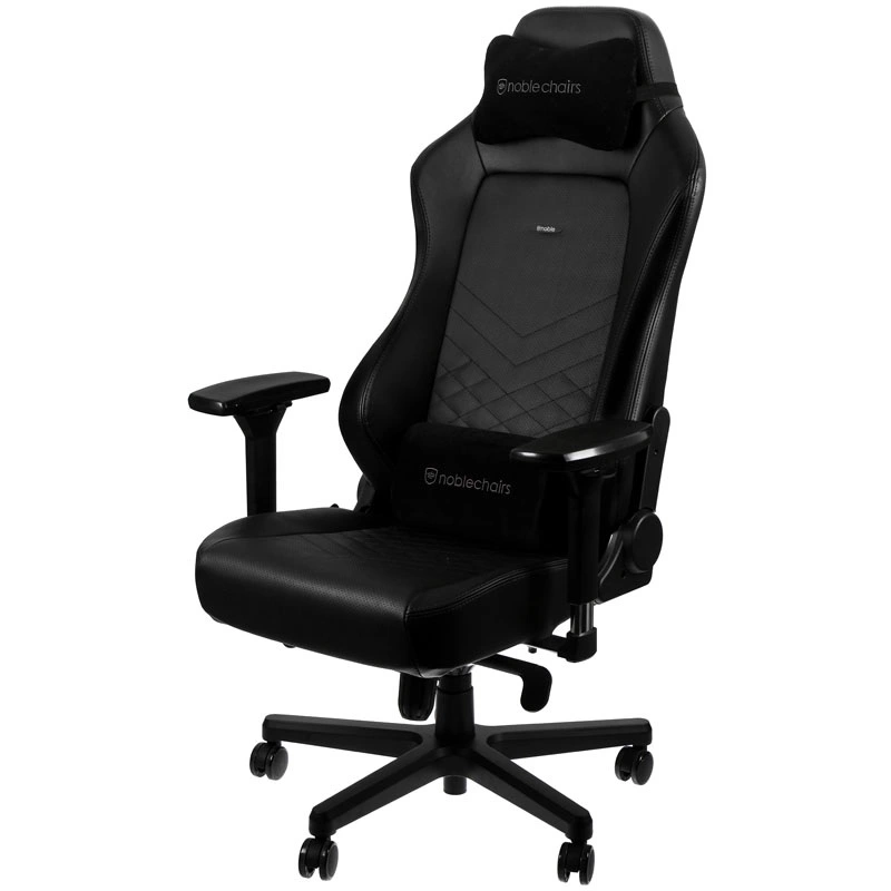 noblechairs HERO czarny z czarnym obszyciem główny obraz