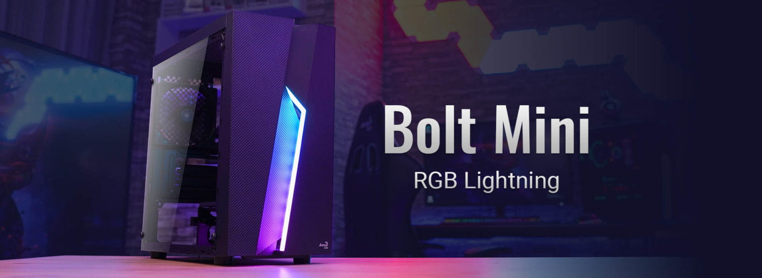 Aerocool Bolt Mini Black RGB główny widok