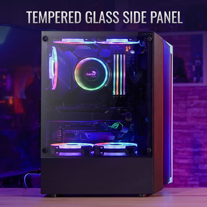 Aerocool Bionic Black RGB wnętrze