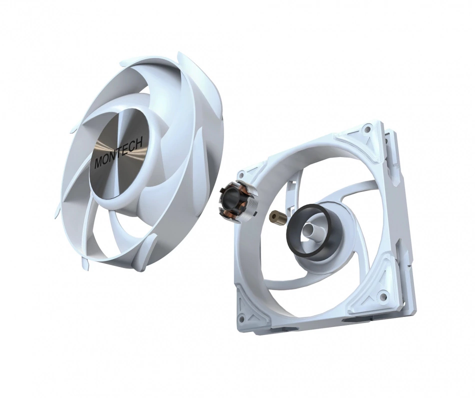 Wentylatory Montech HyperFlow Silent 360 White