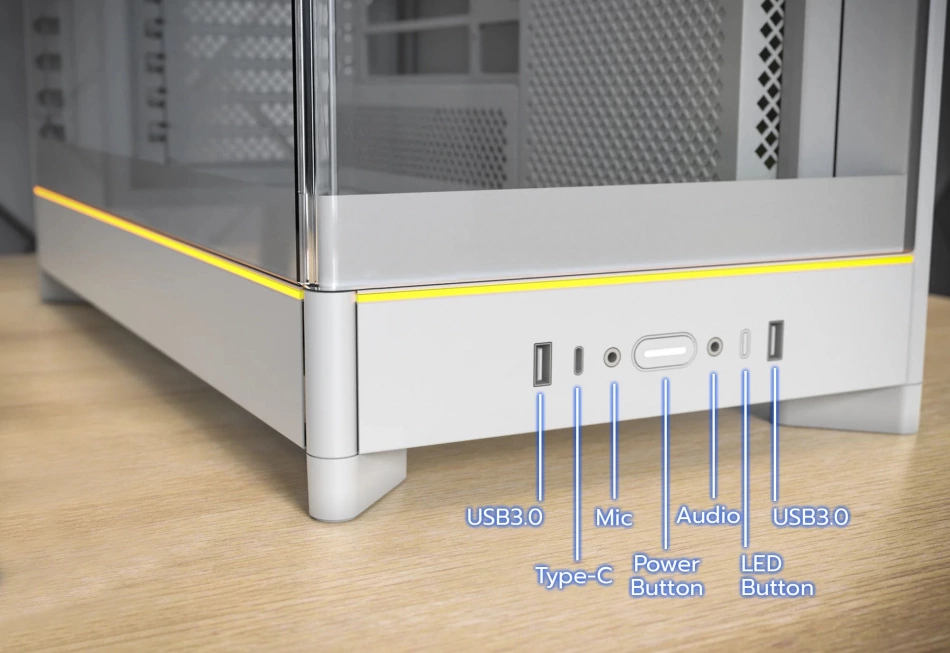 Montech HS02 Pro White - odwracalny układ