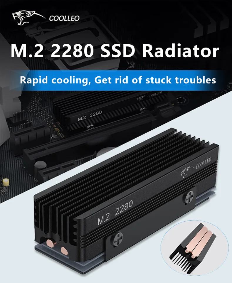 COOLLEO CL‑SSD V3 Black – widok główny