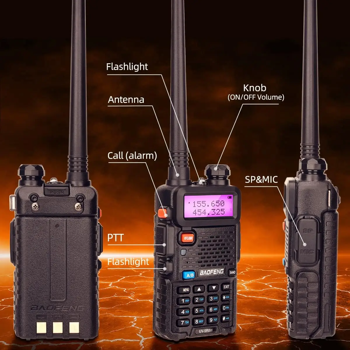 BaoFeng UV-5R – funkcje i ekran