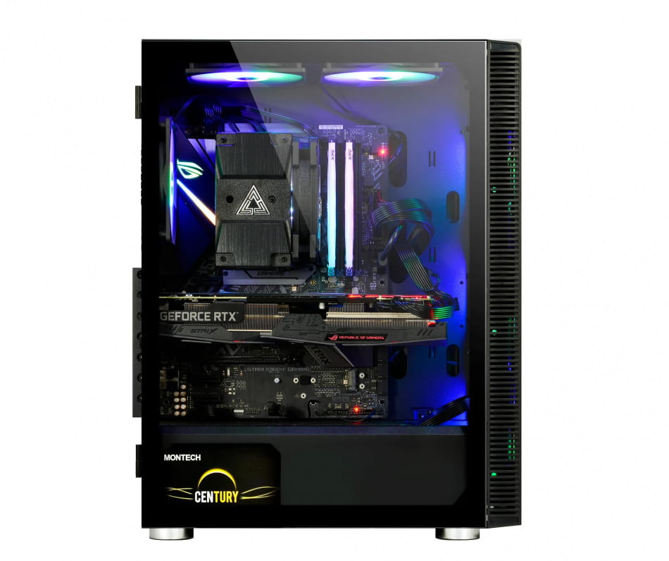 Wentylatory RGB X3 Glass White