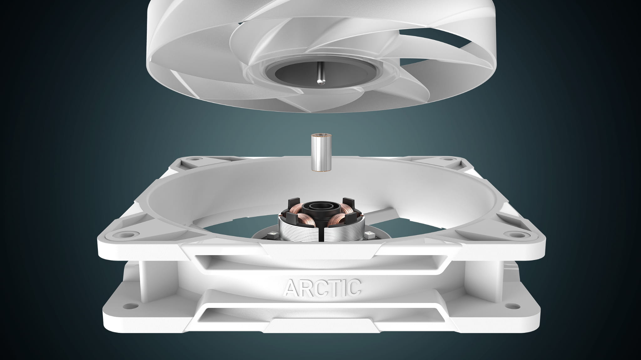 Arctic P12 Pro A-RGB White – detal
