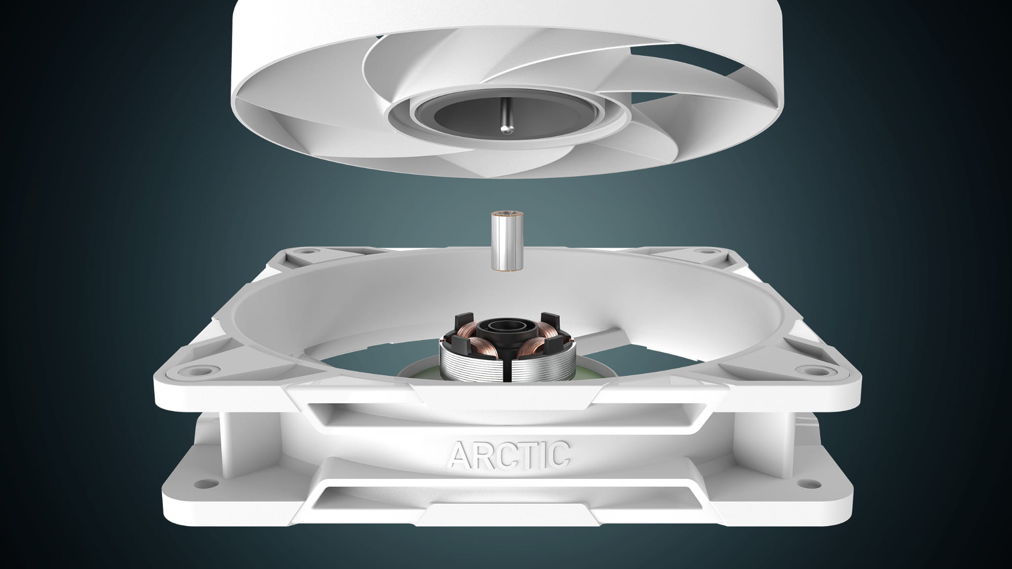 ARCTIC P12 Pro PST White - cicha praca
