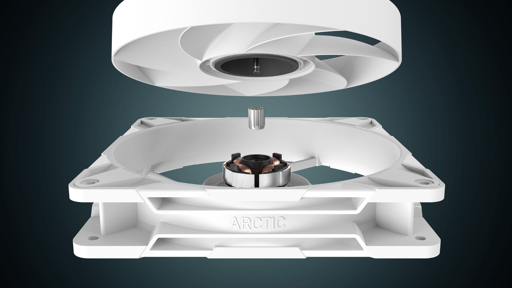 ARCTIC P14 Pro PST White - łożysko