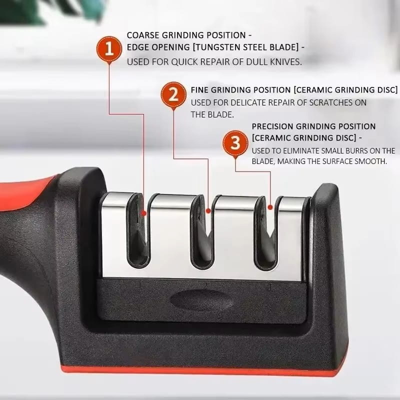 Ergonomiczna ostrzałka kuchenna 22 cm