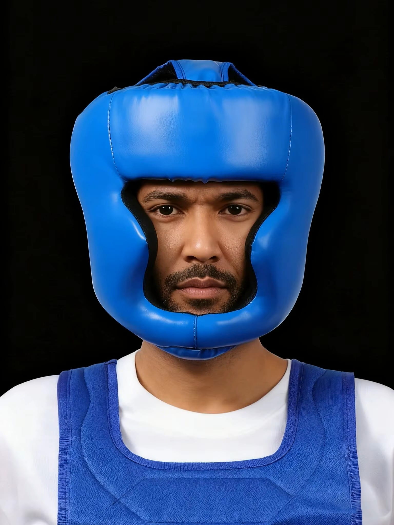 Kask bokserski pełna ochrona głowy