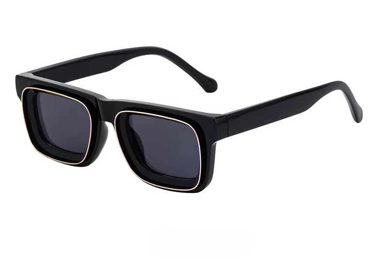 Okulary przeciwsłoneczne Super Vision Black Gold Grey