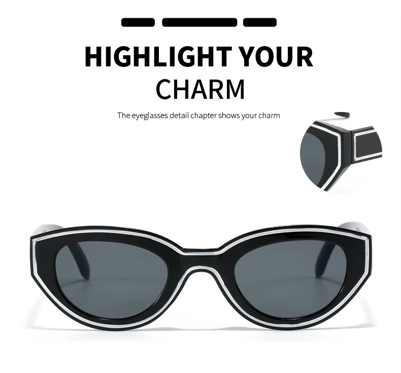 Modne okulary damskie Cat Eye