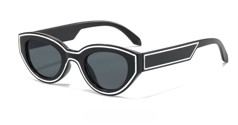 Czarne okulary Cat Eye fashion