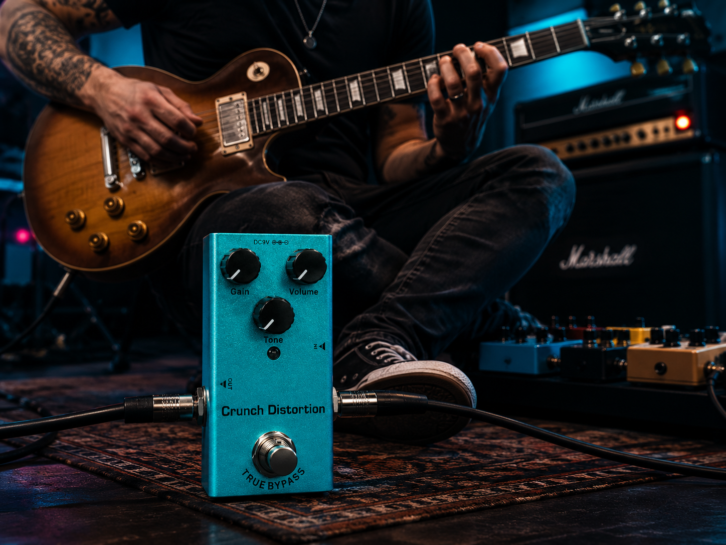 Pedał gitarowy Crunch Distortion True Bypass