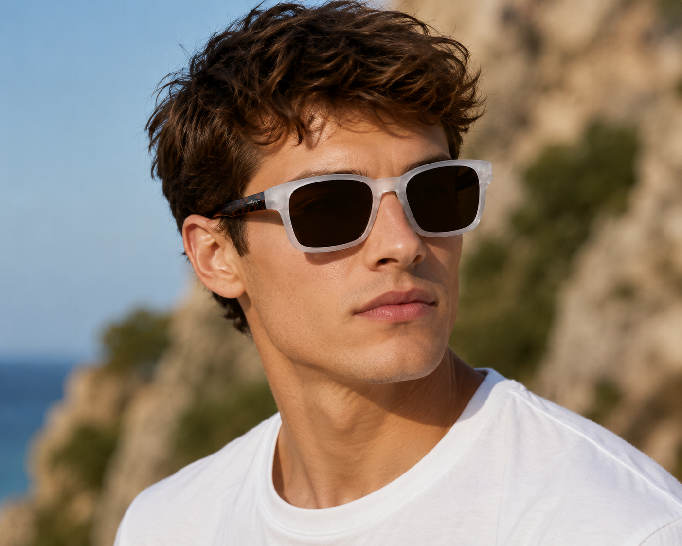ARTORIGIN 12603 polaryzacyjne okulary przeciwsłoneczne UV400 White Brown