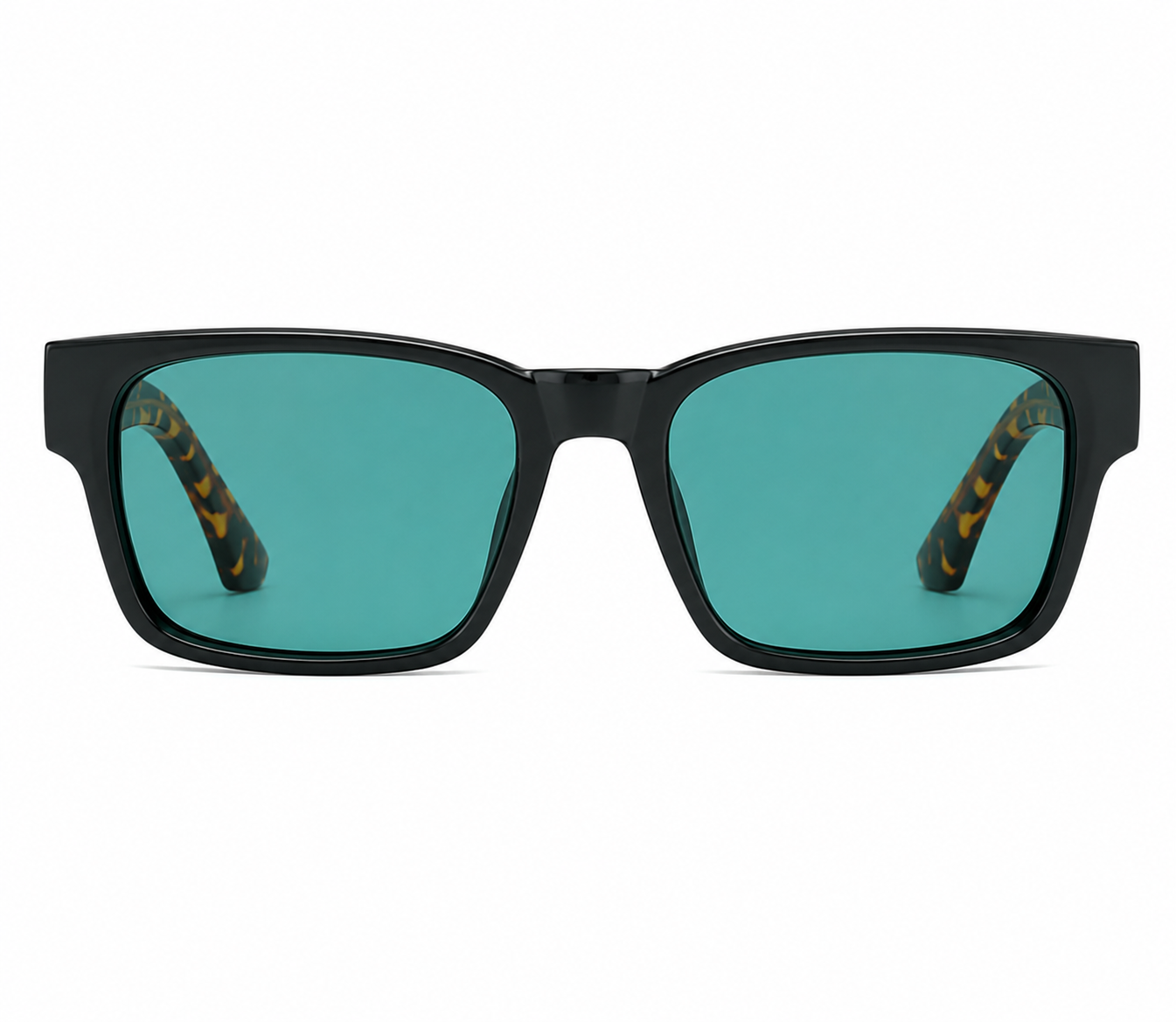 Lekkie okulary przeciwsłoneczne z poliwęglanu Leopard Green