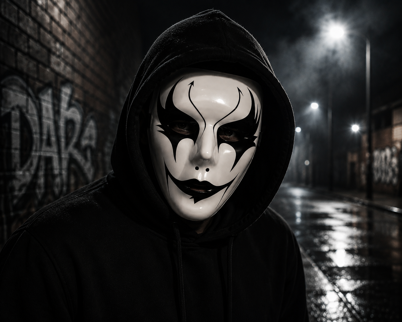 Maska Halloween Klaun Śmierci
