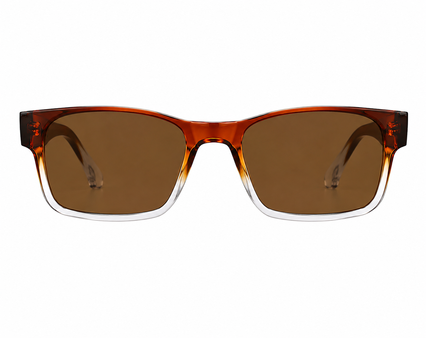 Lekkie okulary przeciwsłoneczne z poliwęglanu Brown Brown