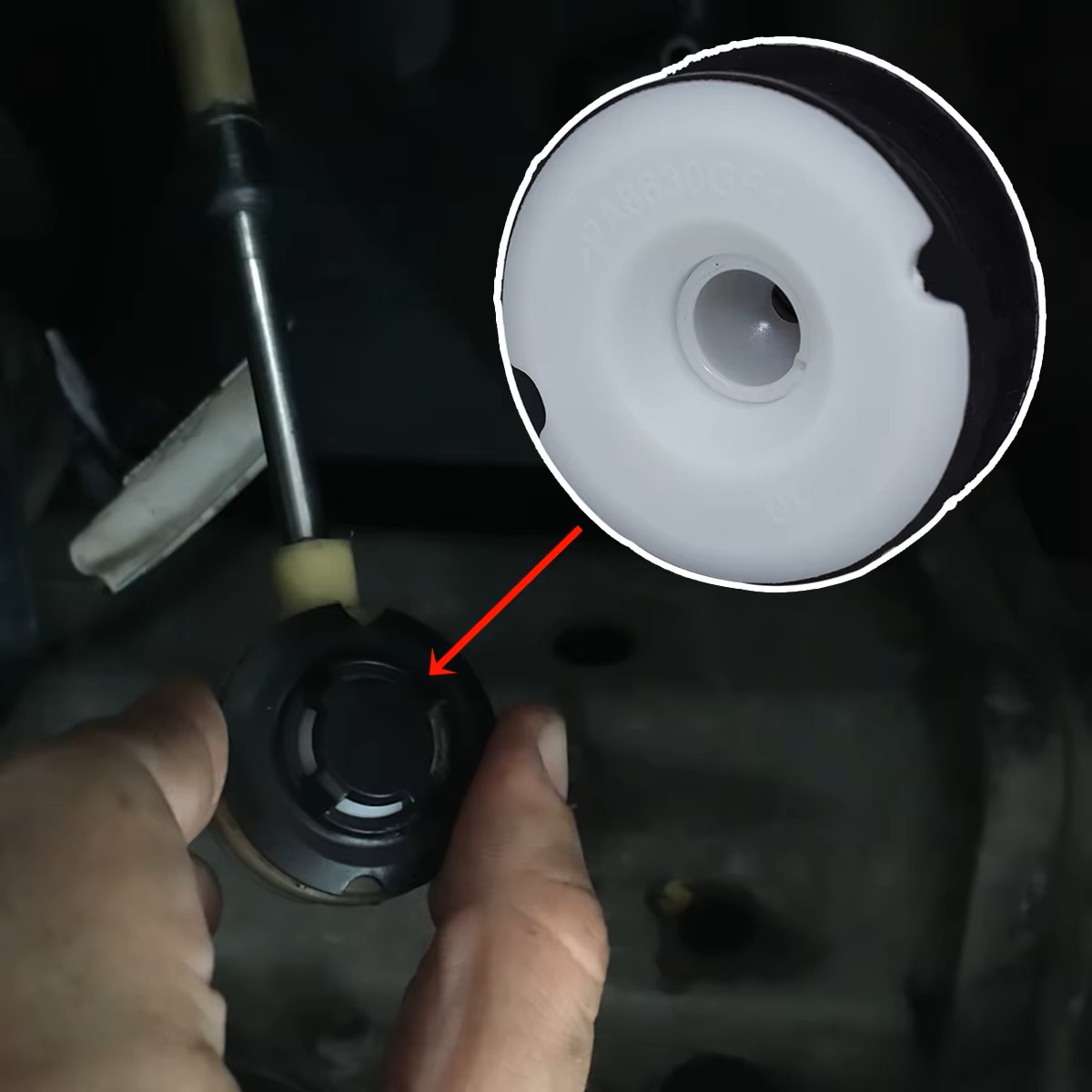 Naprawa końcówki linki zmiany biegów Ford