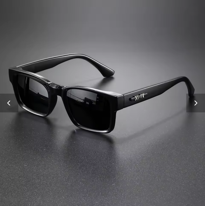 Czarne kwadratowe okulary przeciwsłoneczne unisex