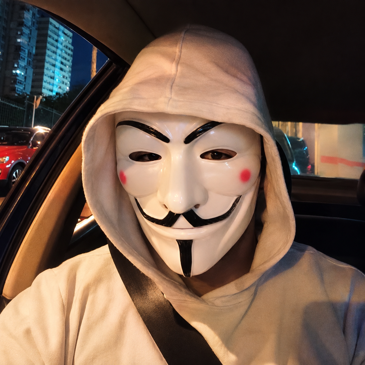 Maska cosplay z elastycznym paskiem