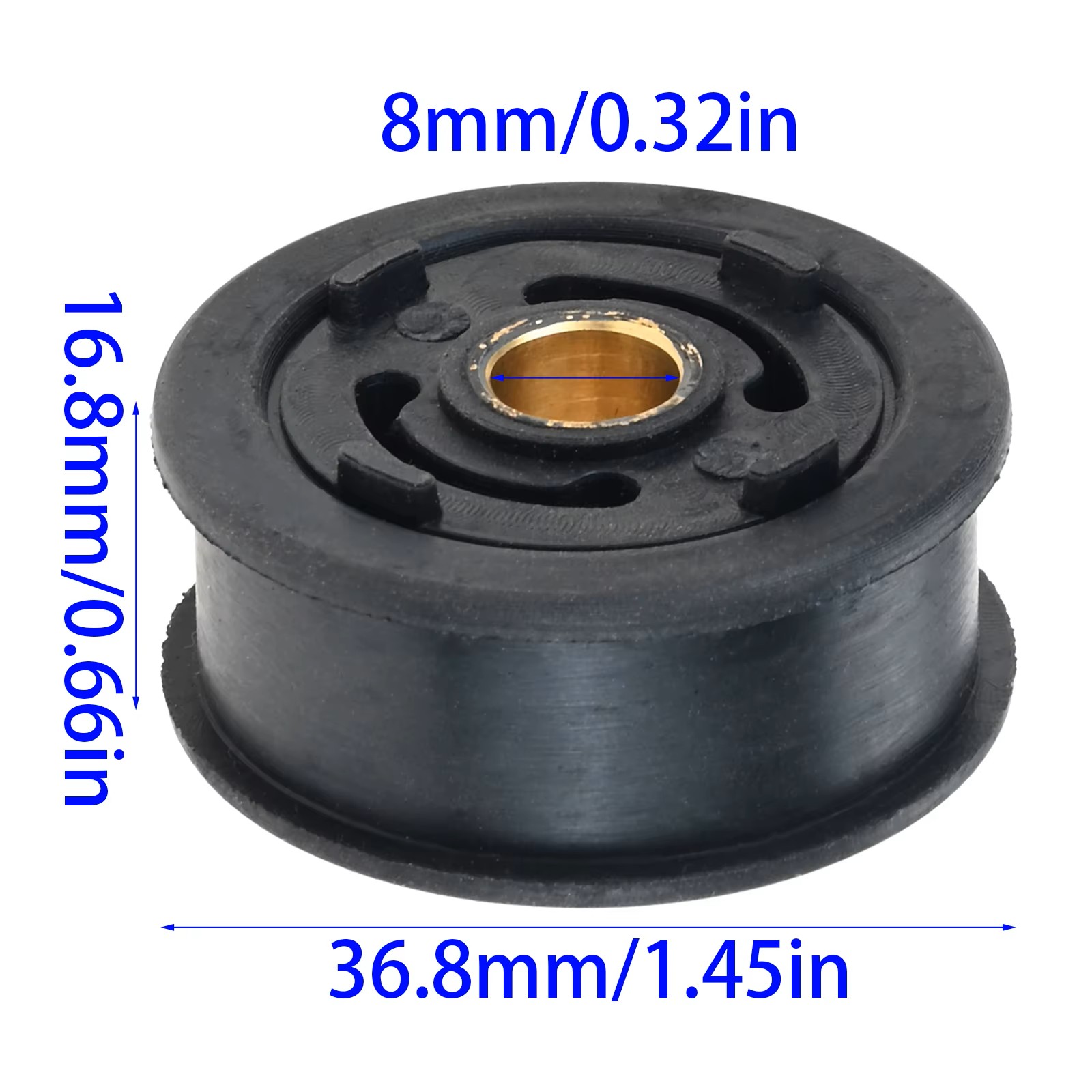 Wymiary tulei zmiany biegów 36,8 mm 16,8 mm otwór 8 mm